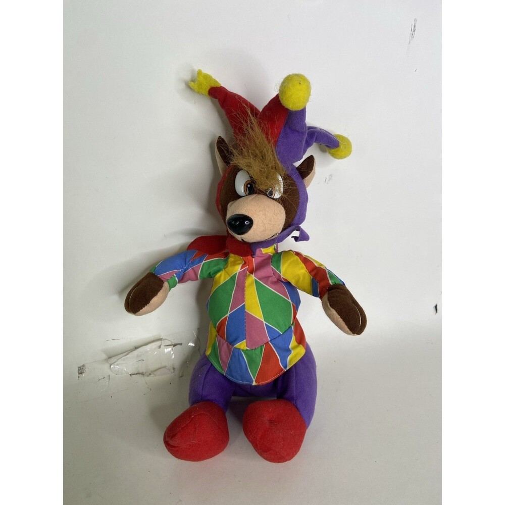Vintage Jester Bear ACME 1994 Plush Stuffed Animal Toy